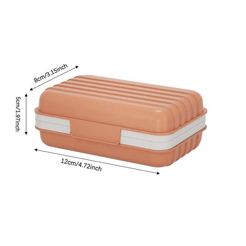 1PC portasapone portatile portasapone da bagno con coperchio scatola per saponi in plastica per la casa a prova di perdite mantiene il sapone asciutto piatto da viaggio Essentials