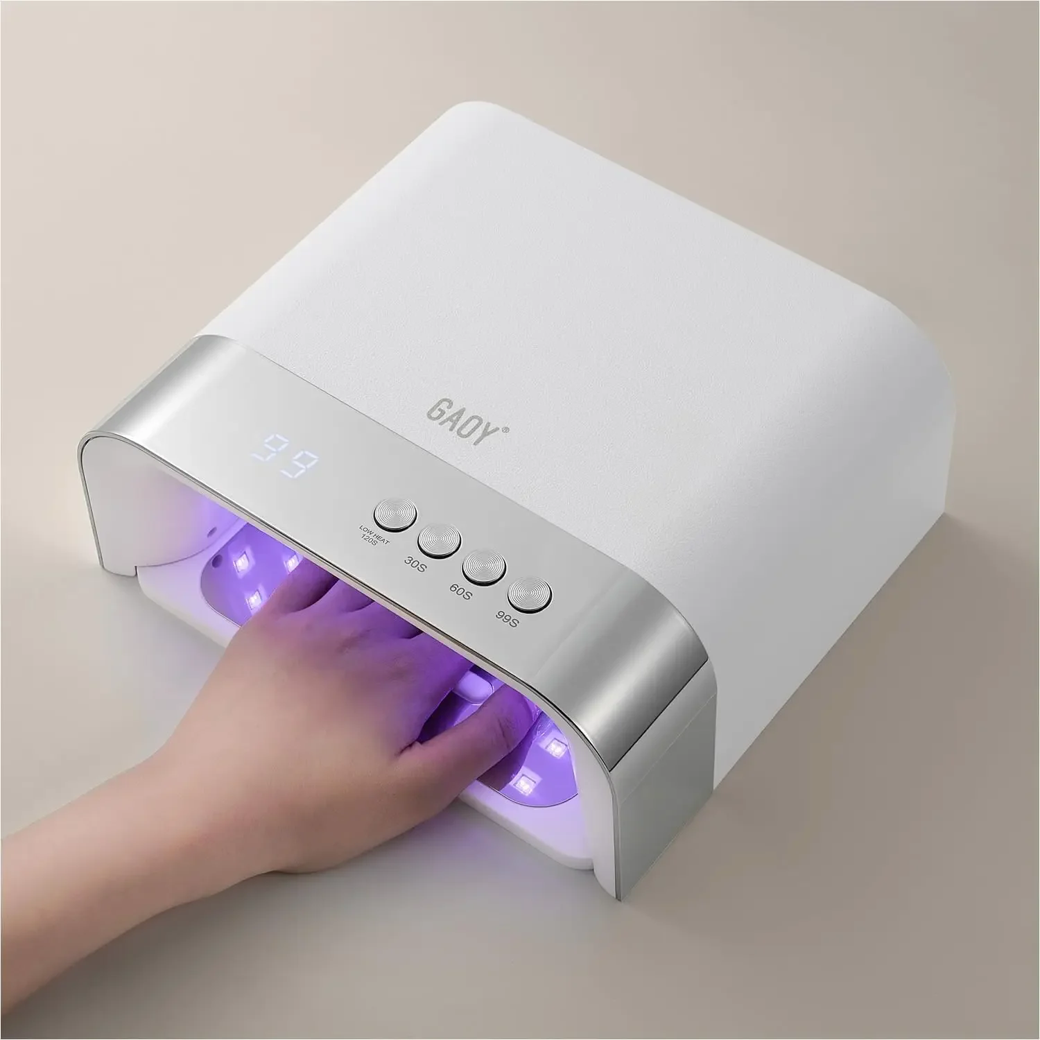 Professional UV Nail Lamp, Big Cavity for Long Nails, 36 LED Fast Curing with Sensor
