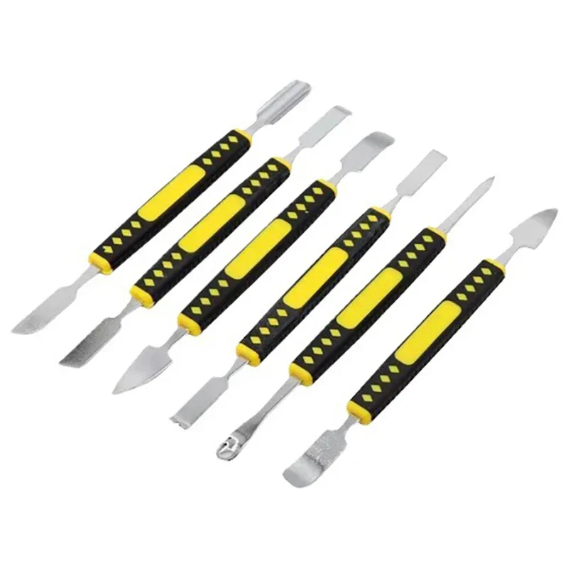 Metal disassembly bar, boot pry and shell removal tool, 6-piece set of metal pry bar, boot bar, disassembly tool hand tools