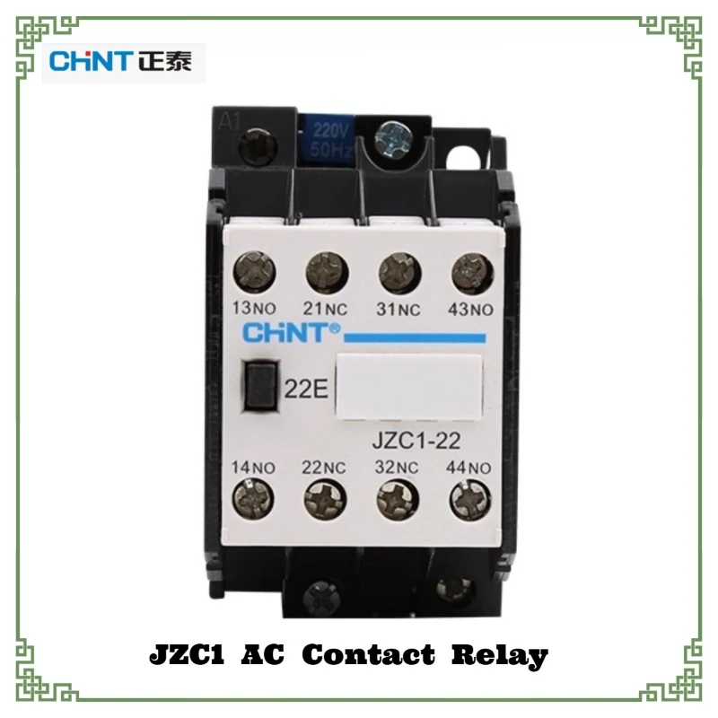 

Chint JZC1-22/31/40/44/53/62 AC Contact Relay 2NO2NC-6NO2NC Sealed Arc Extinguishing Wide Voltage Range 24V/36V/110V