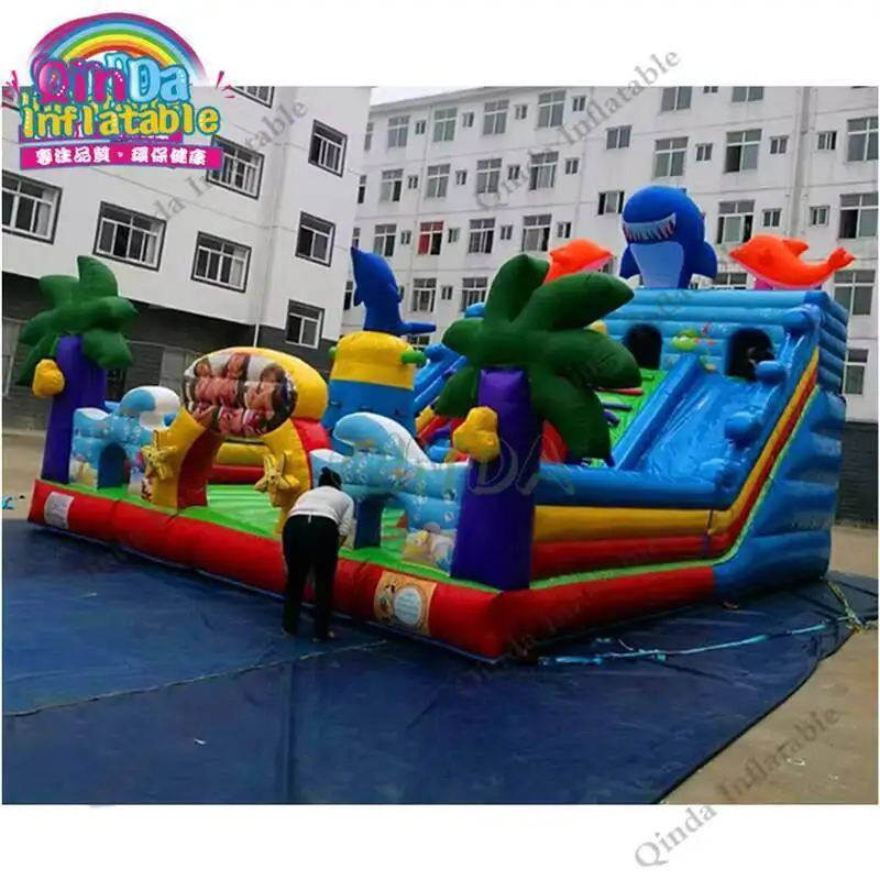 Giant Inflatable Jumping Castle With Slide ,bouncer Inflatable Amusement Park