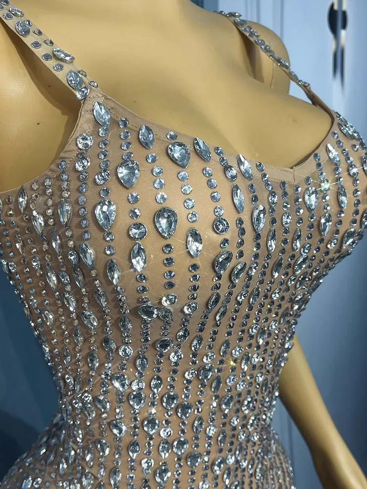 High Quality Hot Stamping Sexy Suspender Elastic Hip Hugging Dress 2025 New Fashion Custom Women'S Clothing