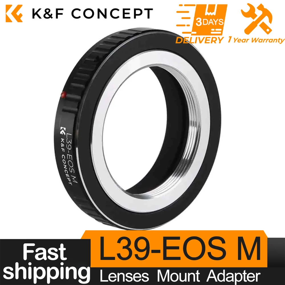 

Крепление K & F Concept L39 к EOS M, винтовые линзы для Canon EOS M EF-M камеры Canon EOS M M2 M3 M5 M6 M10