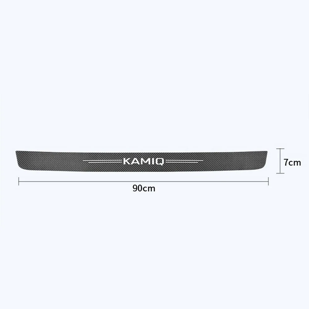 1PC Car Rear Bumper Trunk Protector Sticker for Skoda Octavia Fabia Citigo Superb Kodiaq Scala Kamiq Karoq Roomster Accessories