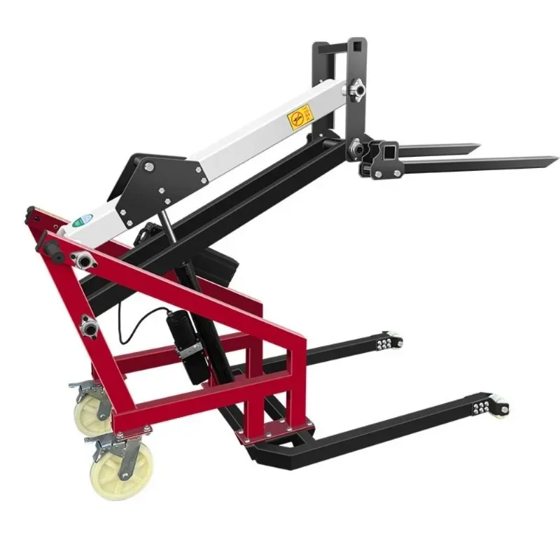 

Electric small forklift hydraulic lift truck stacker portable electric warehouse transporter