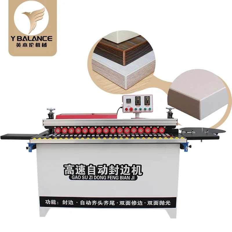 Straight line board sealing and trimming high speed automatic edge banding machine sealing and polishing endgbander