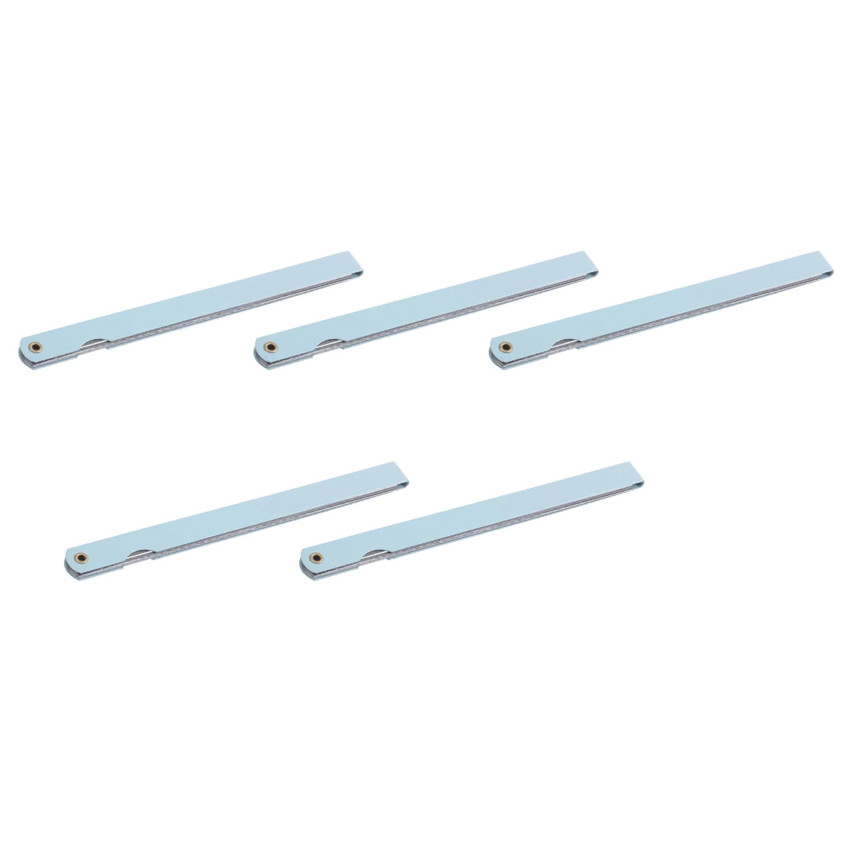 A34R 5 unidades 200 mm de comprimento 17 folhas 0,02 mm-1,0 mm espaço grosso medida medidor de folga