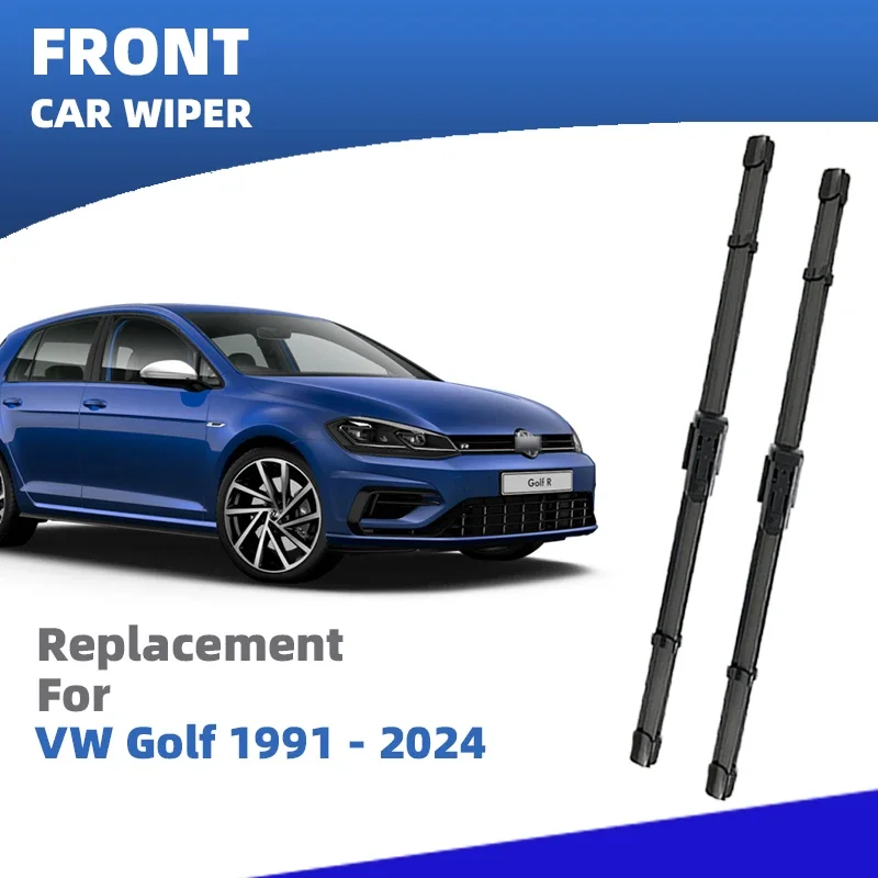 

LHD Front Wiper Blades For VW Golf MK3 MK4 MK5 MK6 MK7 MK8 1991 - 2024 2Pc Windshield Windscreen Window Brushes