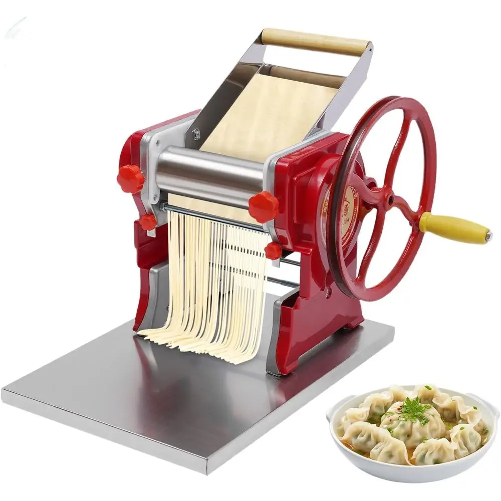 

Pasta Maker hine, Manual Noodle hine Pasta Dough Roller with Blade, Hand Crank Noodles Maker or Spetti, ettuccine, Lasagna, Dump