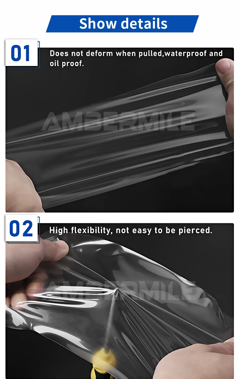 Für MINI Cooper F54 F55 F56 F57 F60 TPU Schwarzgetünkte Transparente TPU Scheinwerfer-Schutzfolie Modifikations-Farbwechselfolien – Detail 7
