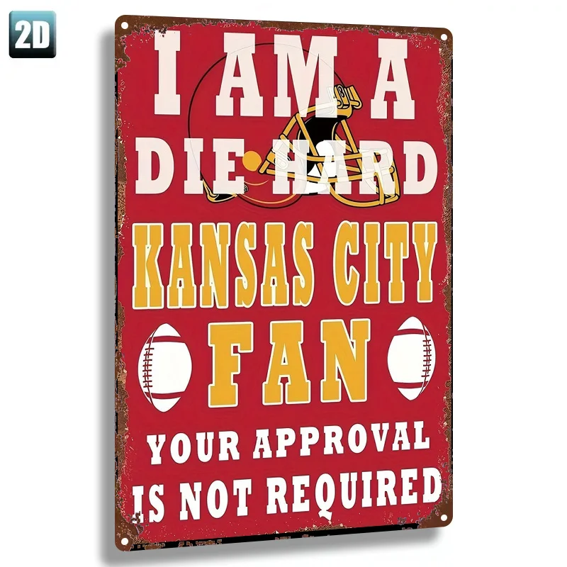 2D Flat - 1pc Metal Sign, 2D Flat, 