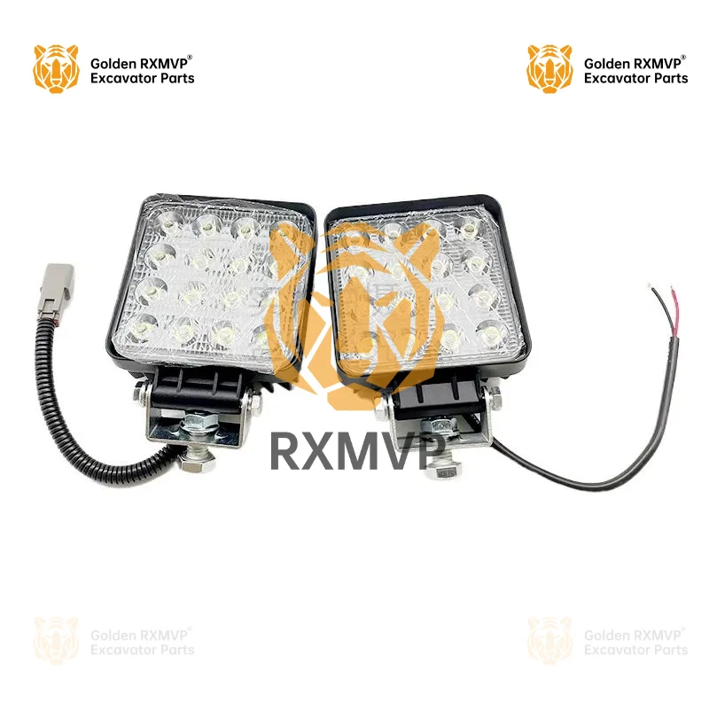 For Sany Sy Excavator Arm Led Headlights 55 60 75 115 135 155 215 235 Cab Ceiling Light Excavator Accessories