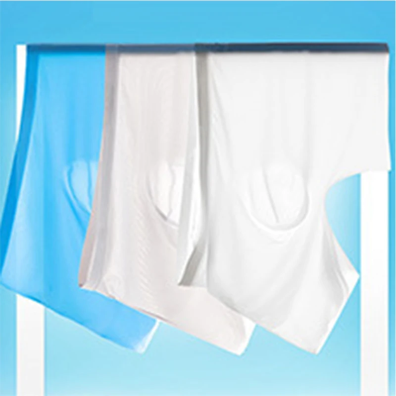 Männer Sommer Eis Seide Boxer Briefs Unterwäsche Dessous Unterhose Shorts Ultra-dünne Atmungsaktive Sexy Nahtlose Höschen