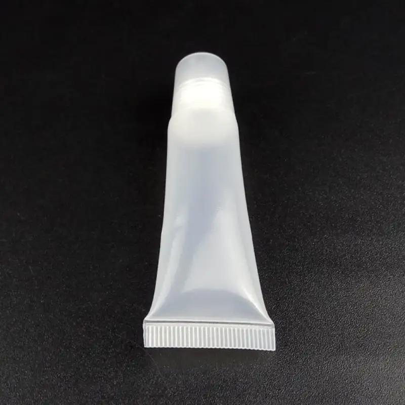 Empty Refillable Plastic Squeeze Tubes Translucent Cosmetic Containers Soft Plastic Tube Travel Bottle With Flip Cover