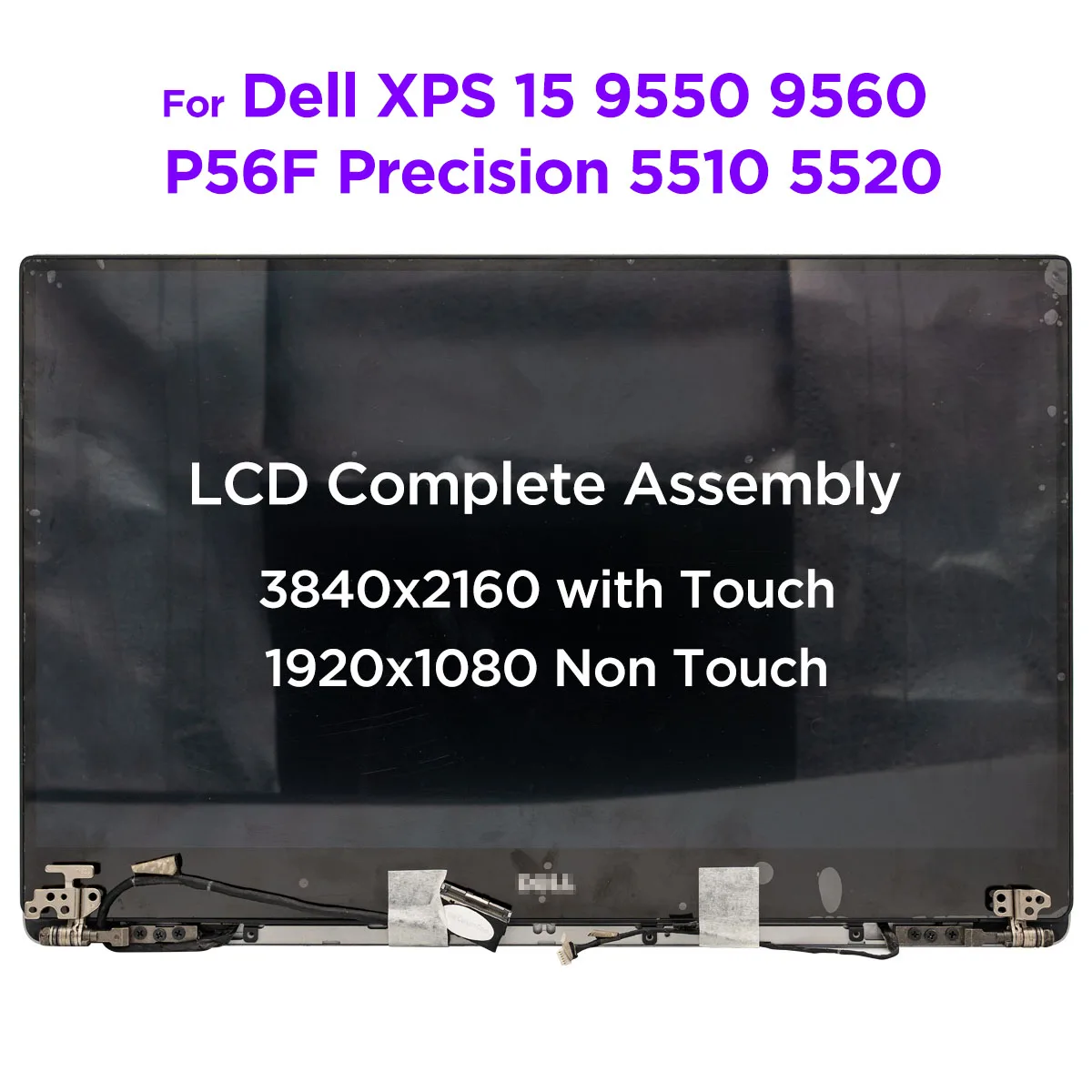 lcd touch screen montagem completa substituicao do display novo conjunto superior dell xps 15 9550 9560 precisao 5510 5520 p56f001 156 01