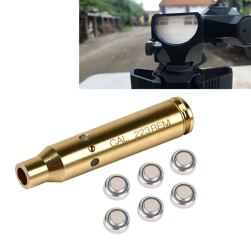 

MidTen Bore Sighting Laser 223 5.56mm Laser Sight Boresighter with Batteries Hunting Tactcial