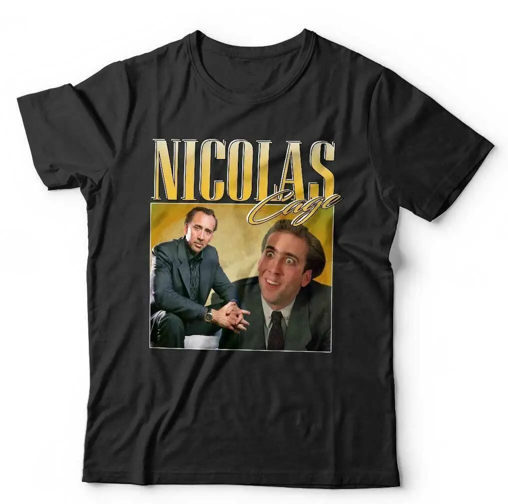 Nicolas Cage Appreciation Tshirt Unisex Homage Throwback Stag Hen Do Funny