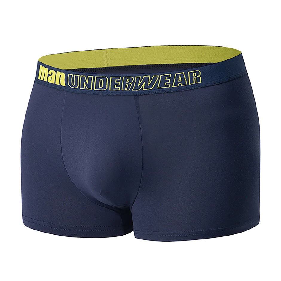 5/10-teiliges Set saisonale modische Herrenunterwäsche, flache Eckhose, bequem, Übergröße, Farbe, Herren-Shorts mit elastischer Taille – Detail 8