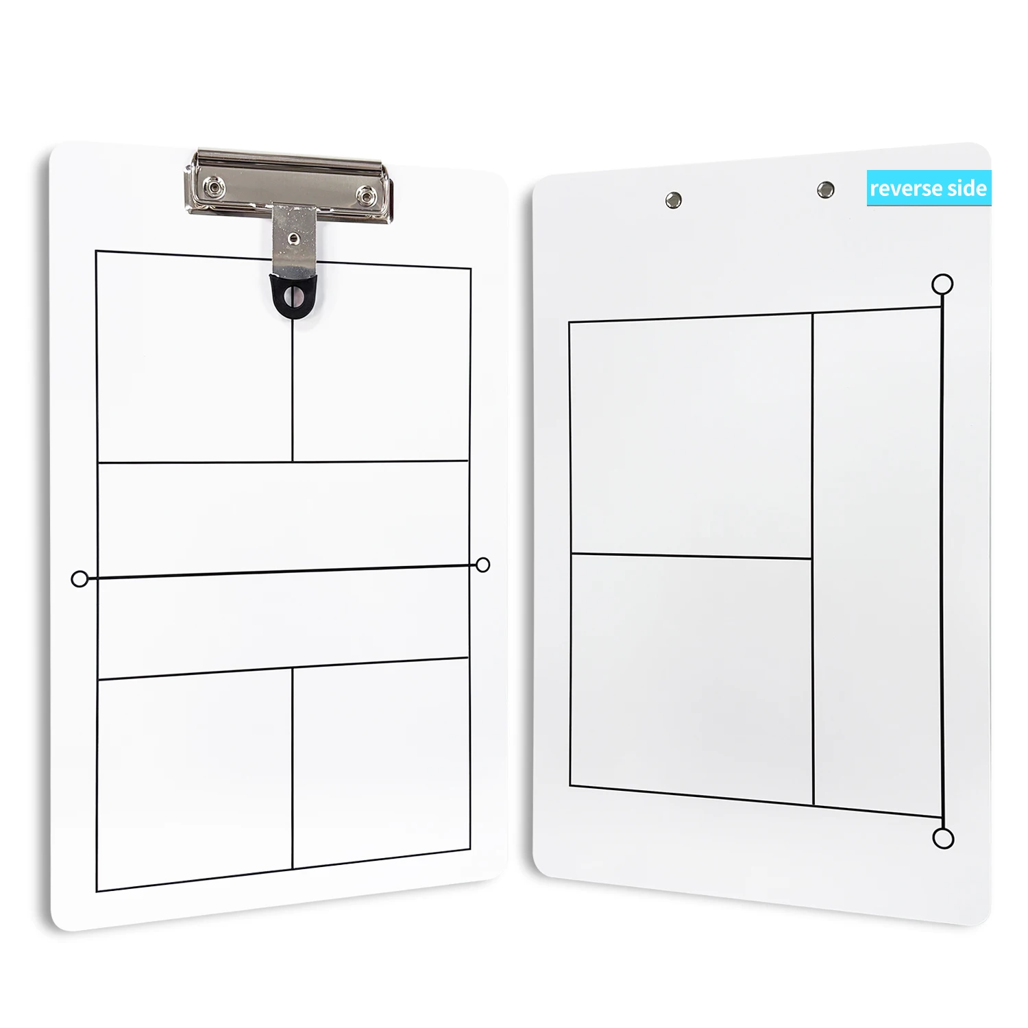 Pickleball Tactical Board, Double Sided Writable Erasable Pickleball Coach Command Board for Training Demonstration