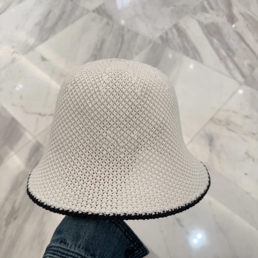 

M Series Knitted Hat Pure Black White Warm and Thermal Super Practical Holiday Gifting Essential Winter Wear wearing Fashionable