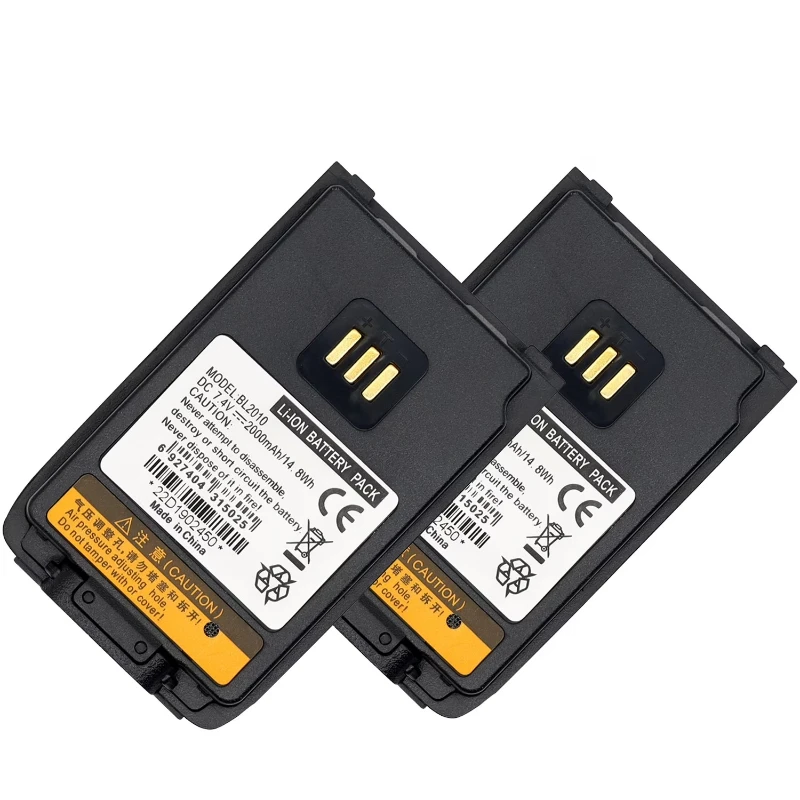 สำหรับวิทยุสื่อสาร PD402i PD412i PD482i PD502i PD562i PD602i แบตเตอรี่ลิเธียมไอออนแบบชาร์จได้ 2000mAh รุ่น BL2010 แบตเตอรี่สำรอง