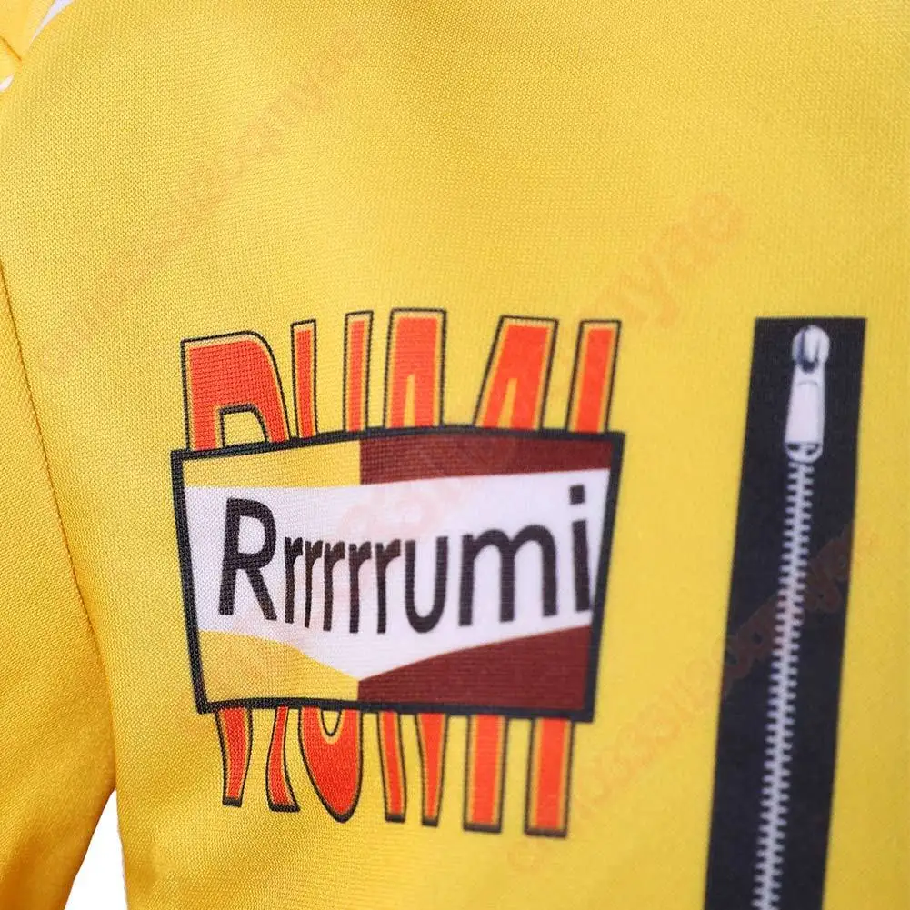 Rumi 아동 의류 KPop 코스프레 의상의 악마 헌터 키즈 소녀 노란색 코트 의상 변장 할로윈 카니발 파티