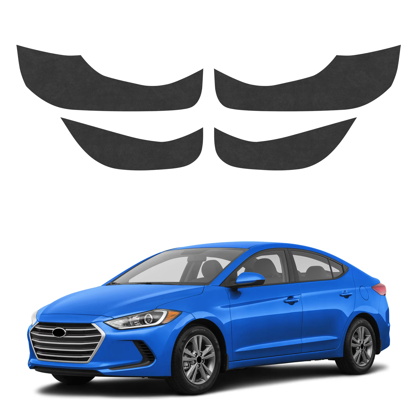 

Car Door Anti-Kick Pad For Hyundai ELANTRA 2017 2018 2019 2020 Leather Sticker Trim Kit Side Door Protector Interior Decoration
