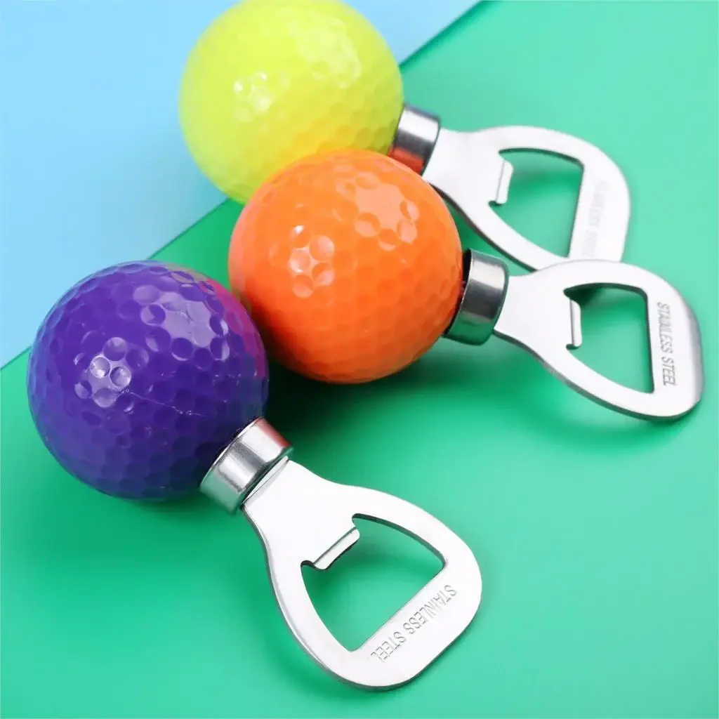 1 Pc Edelstahl Golf Ball-Förmigen Flasche Opener Neuheit Korkenzieher Wein Und Bier Opener Golfer Praxis Golf Training aids