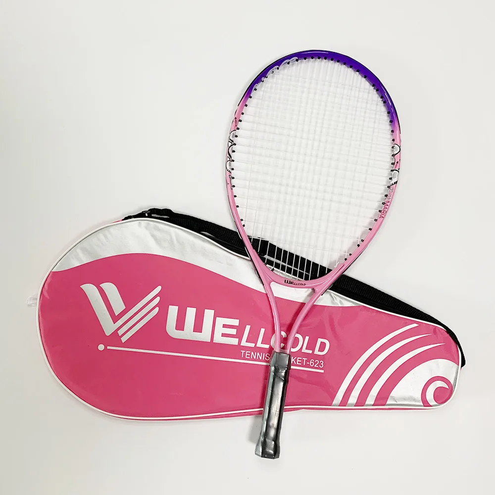 Youth Tennis Racket 23 Inch Aluminum Alloy Tennis Racket Children's Light Entertainment Primary Training Racket