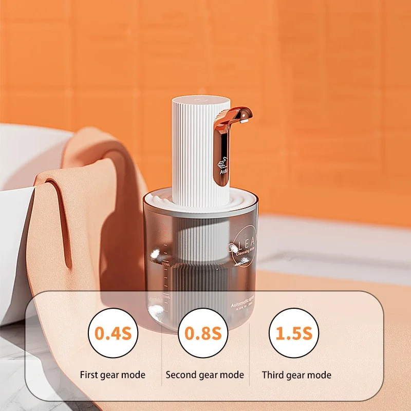 New Design Automatic Foam Soap Dispensers Bathroom Smart Washing Hand Machine with USB Charging High Quality ABS Material