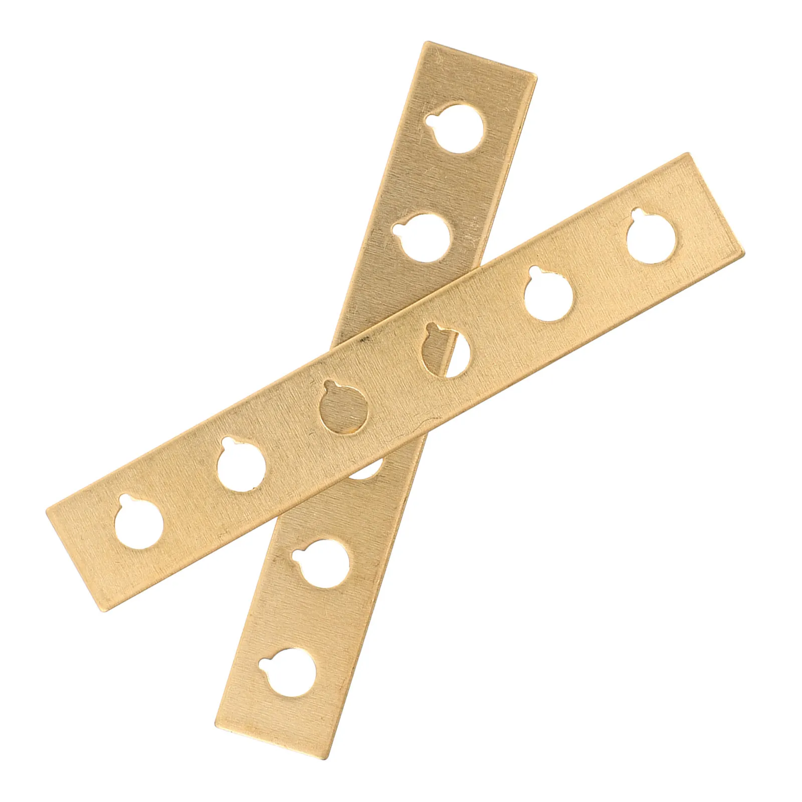 2Pcs Brass Acoustic Guitar Bridge Pin Hole Saver Shim for Bridge Plate Repair Prevents Worn Holes Enhances Tone Sustain