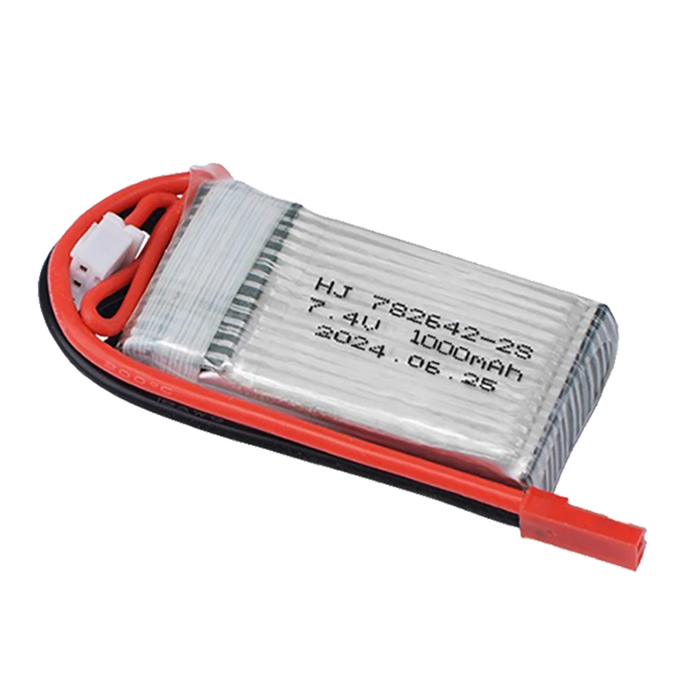 Bateria Lipo para brinquedos de controle remoto, 7.4V, 1000mAh, Atualização 2s, 25c, Mjxrc X600