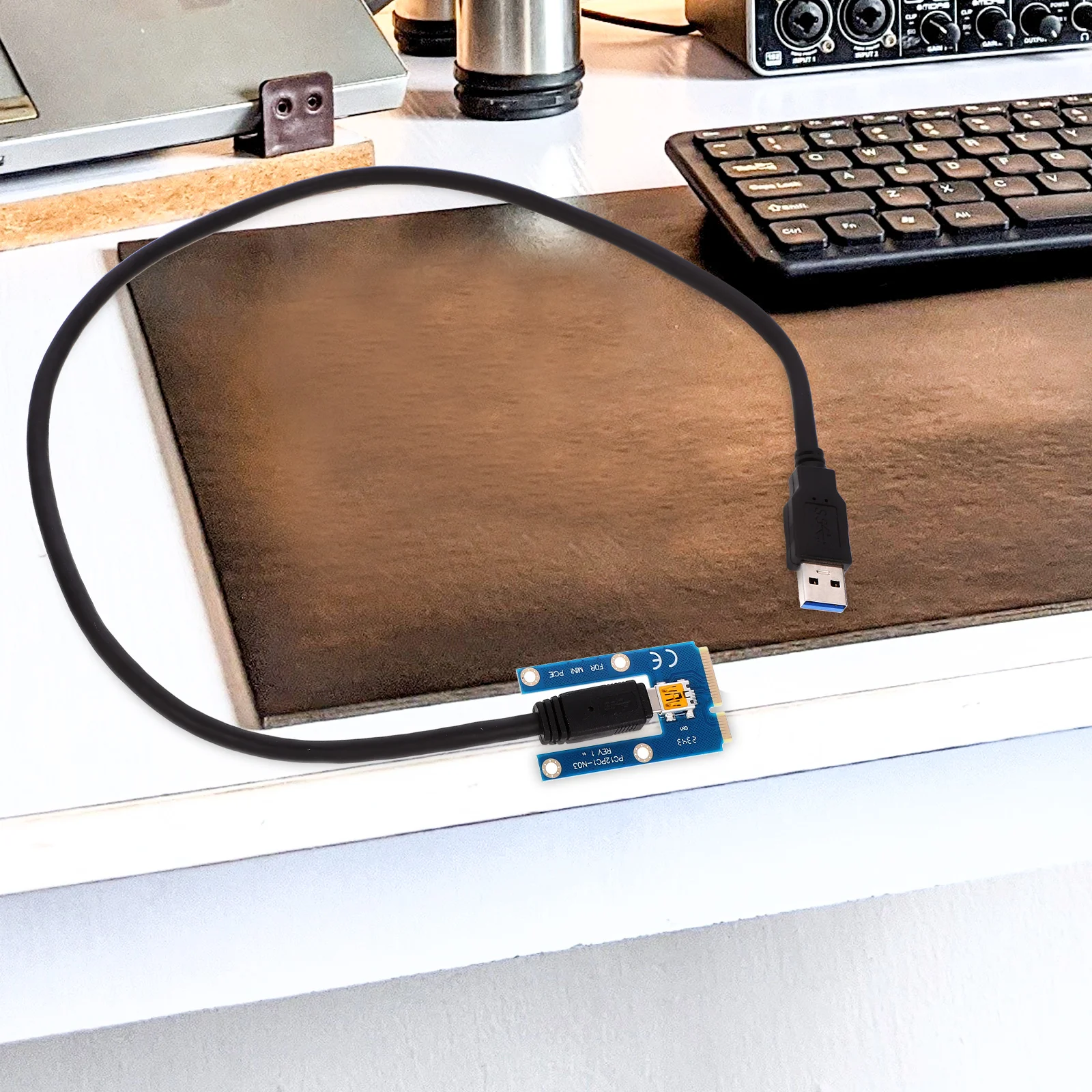 

USB Cable + Small Card Graphic Pcie Express Extension Graphics Accessories Electronic Mining Cards Pci-e
