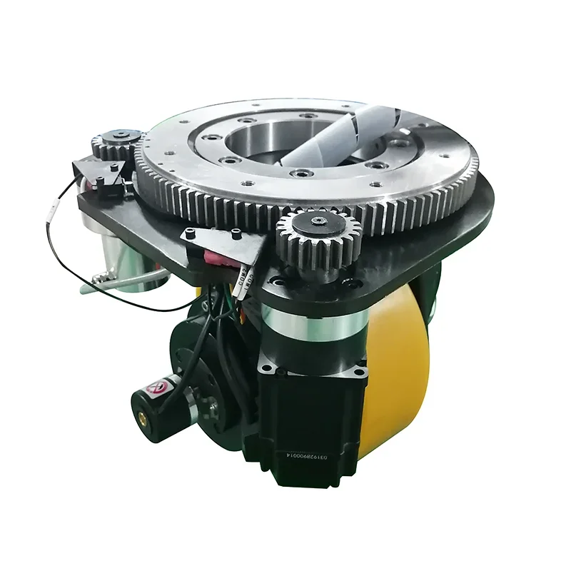 Cost Effective Steering Gear Wheel 3000RPM Horizontal Drive Wheel with Two Encoders for Walking AGV