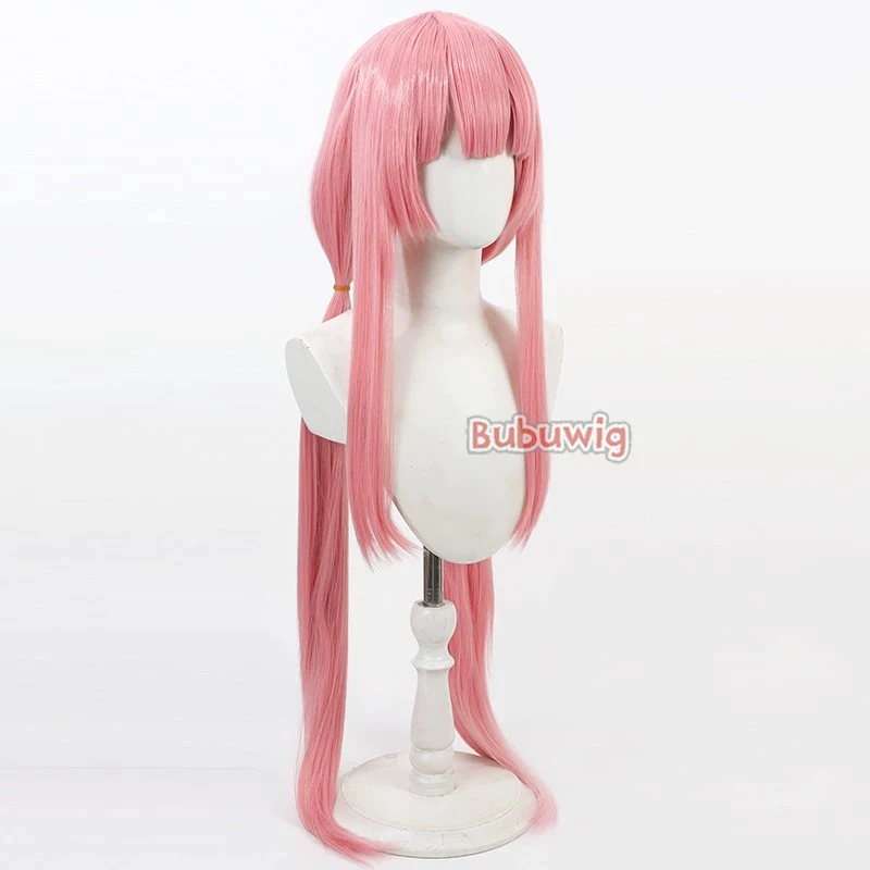 Bubuwig สังเคราะห์ผม Perseus คอสเพลย์วิกผม Azur Lane Perseus บทบาทเล่นฮาโลวีน 100 ซม.ยาวตรงวิกผมสีชมพูทนความร้อน