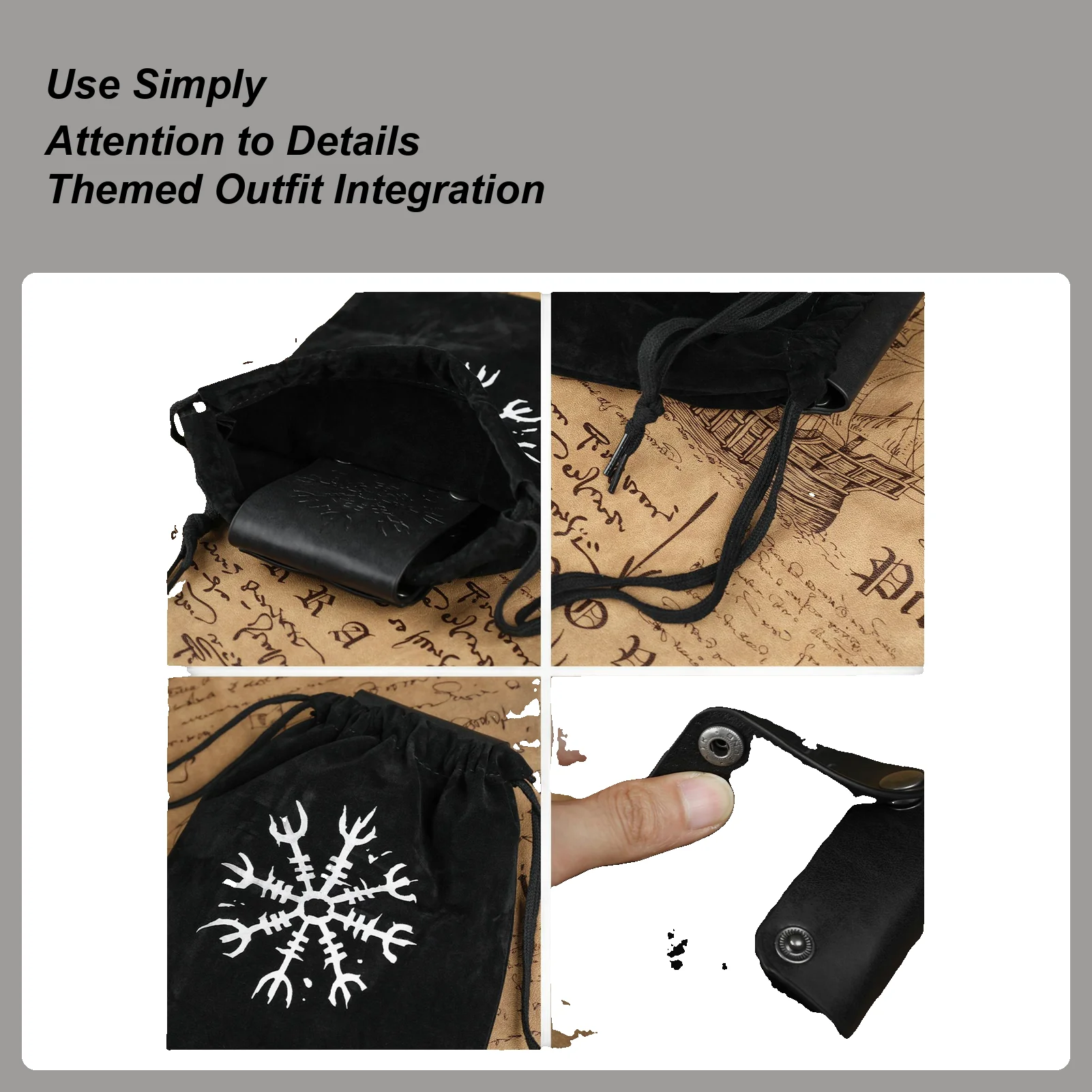 

Средневековая поясная сумка, винтажная поясная сумка, поясная сумка для прогулок, фестиваля, бега, пешего туризма, концерта, путешествий, кемпинга, отдыха на природе