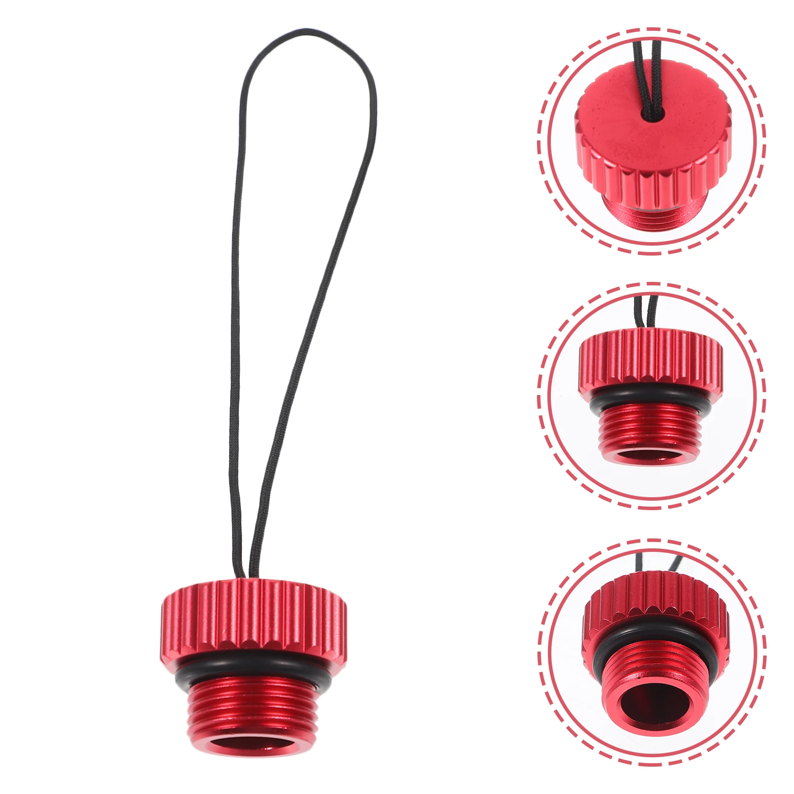 

Gas Cylinder Valve Cap for Scuba Diving Tank Red Color Dustproof Cover 6061 Aluminum Practical Accessories Protector
