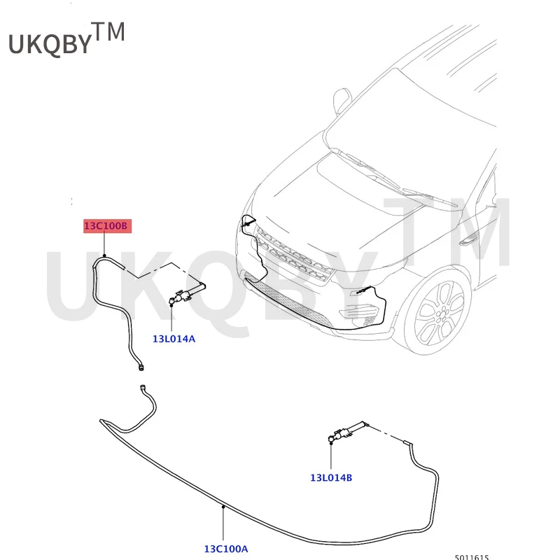 Suitable for Di sc ov er in g Di vi ne Be ha vi or Headlight spray pipe Headlight spray pipe