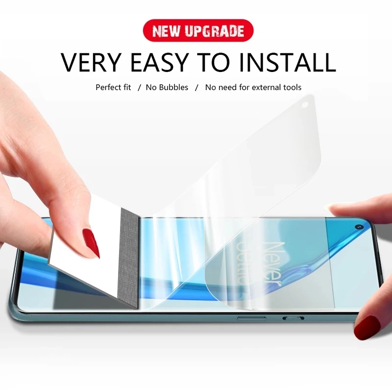 غطاء كامل هيدروجيل فيلم ل Oneplus 10 9 8 Pro 10R 11R 9RT حامي الشاشة ل Oneplus 10T 8T 7T 9R ACE 7 Pro 11 وليس الزجاج #3