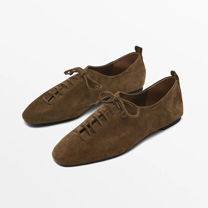 

Новинка 2026, женские туфли на плоской подошве, нескользящие туфли Мэри Джейн, женские балетки большого размера с неглубоким носком для женщин