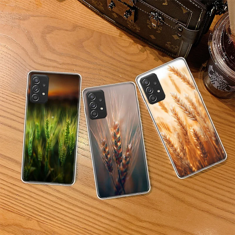 Mature Wheat Grains Phone Case For Galaxy S24 S23 FE A54 A34 A24 A14 A10 A20 A20E A30 A40 A70 A50S Samsung A71 A51 A41 A31 A21S