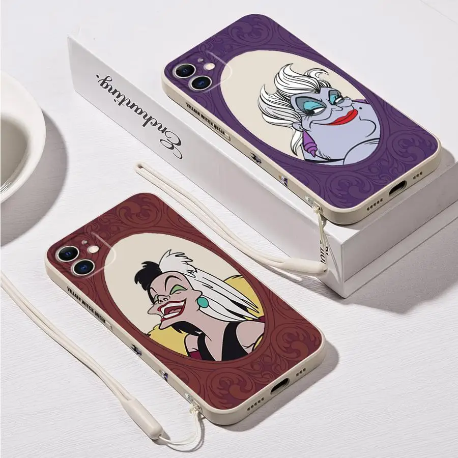 Villain Witch Queen Phone Case for Apple iPhone 15 16 Pro XS Max 13 14 Plus XR SE 7 8 12 11 Pro plus Matte