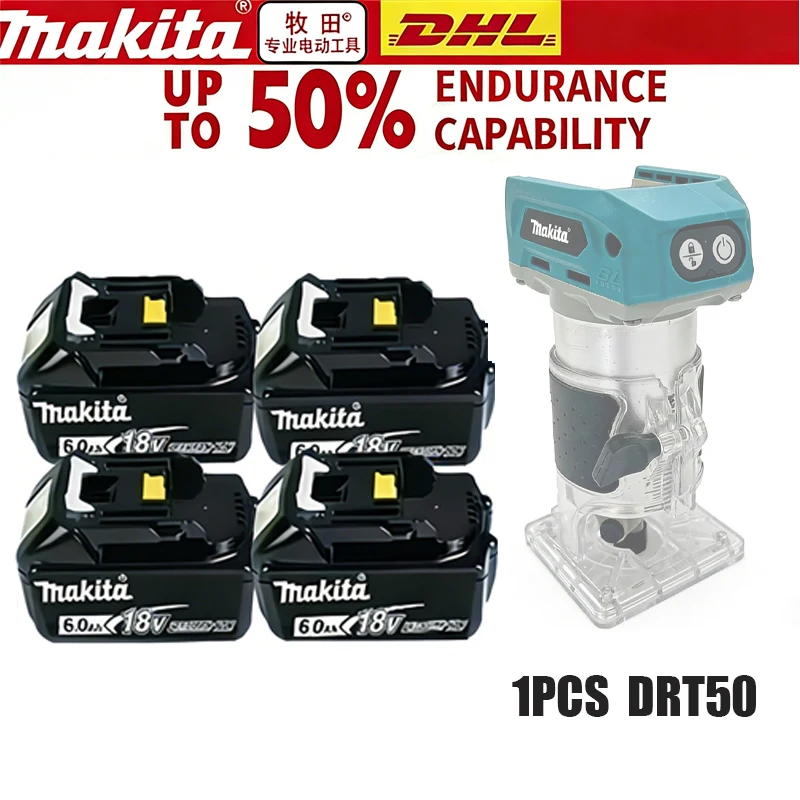 

Battery Makita DRT50 Cordless Trimmer Rechargeable Trimming Machine Brushless Slotting Tool Milling Woodwork Engraving Machin
