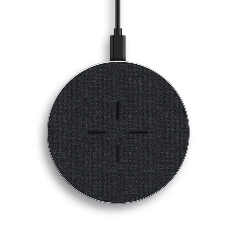 

Wireless charger with super-fast charging for Apple iPhone 15, Huawei, and Android devices. Features an anti-slip aluminum