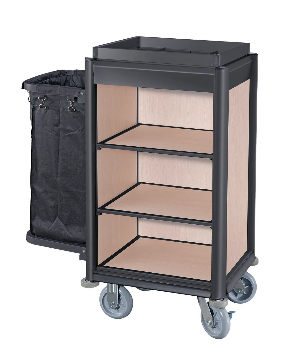 Carrello per pulizia in alluminio con mini carrello per pulizia delle pulizie dell'hotel 2025Star