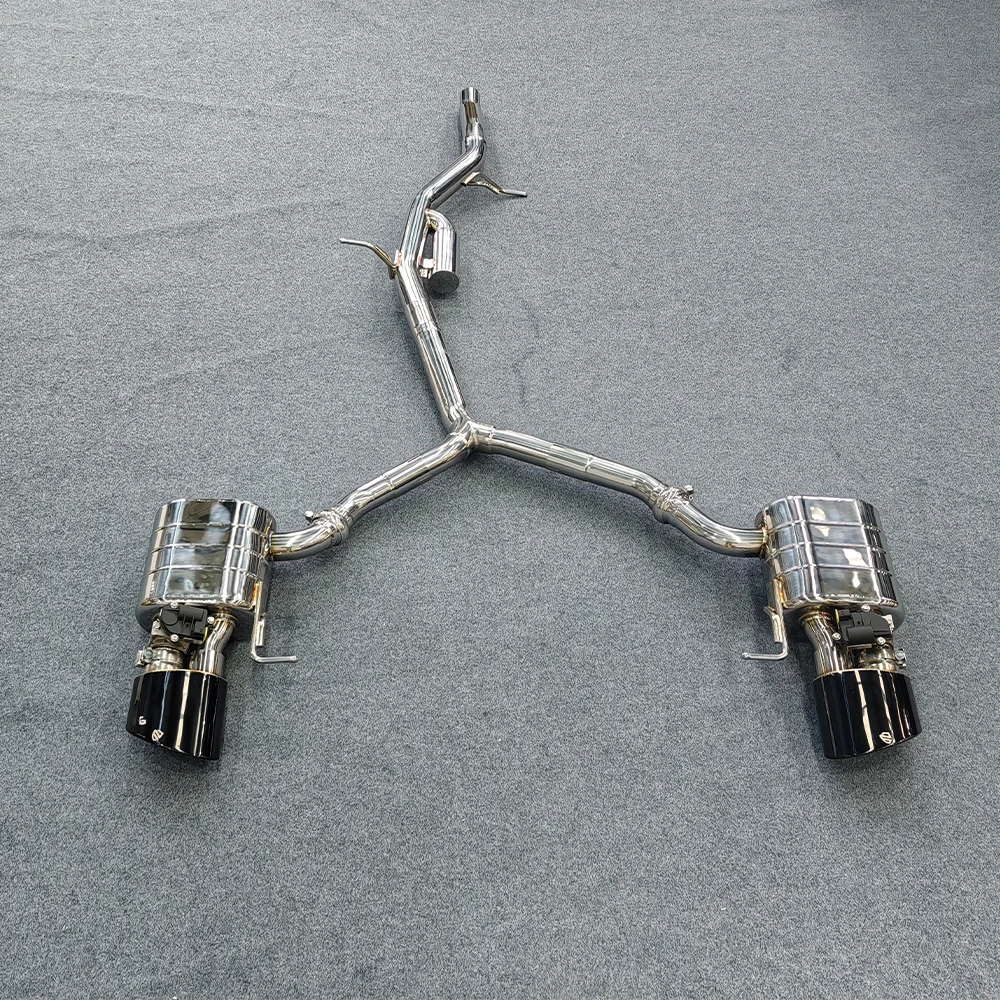 VD  For A4 A5 B8 B9 Four-wheel drive Catback Exhaust System  Upgrade RS4 RS5 Tips Muffler With Valve Performance Tuning