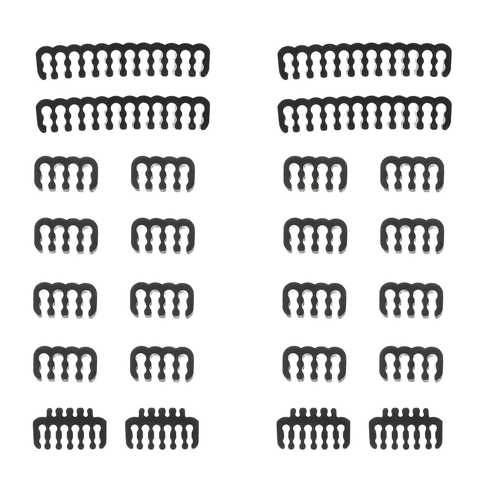 

24Pcs Pc Power Cord Comb Wire Organizer Cable Management Kit Computer Desktop Cable Organizer for Extension Kit