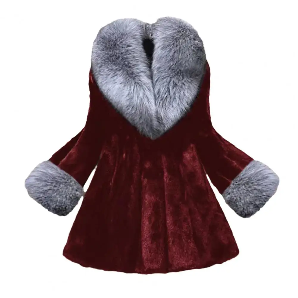 高品質の女性用ファーアウターウェア、フェイクファー襟付きレディースオープンフロントコート、カジュアルな長袖ファージャケット、秋冬の暖かさを保ちます。