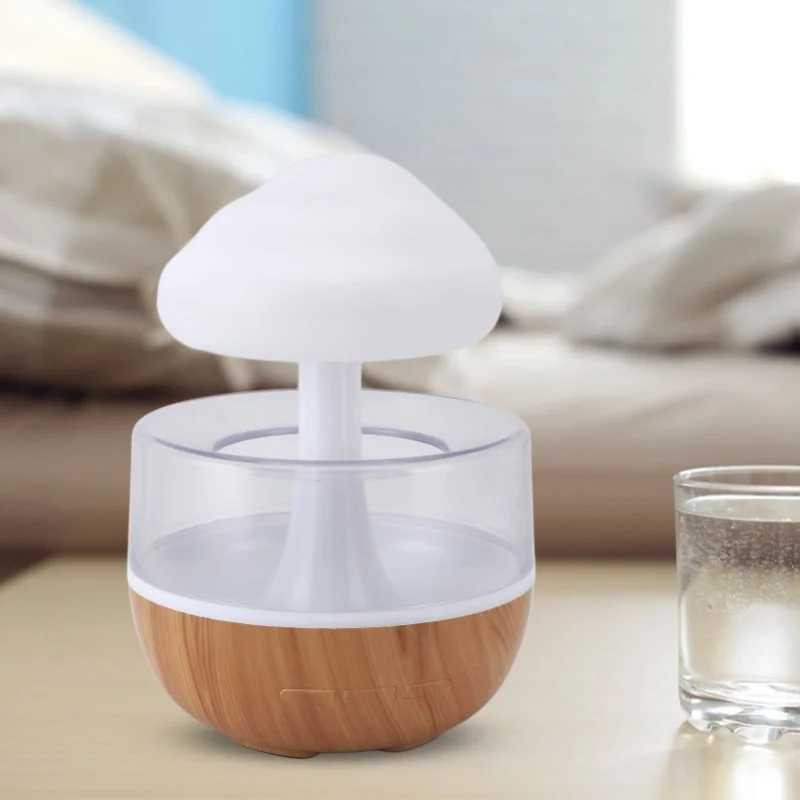 Raindrop Humidifier Multifunctional Quiet Large Spray Volume Night Light Aromatherapy Humidifier For Home Bedroom Office