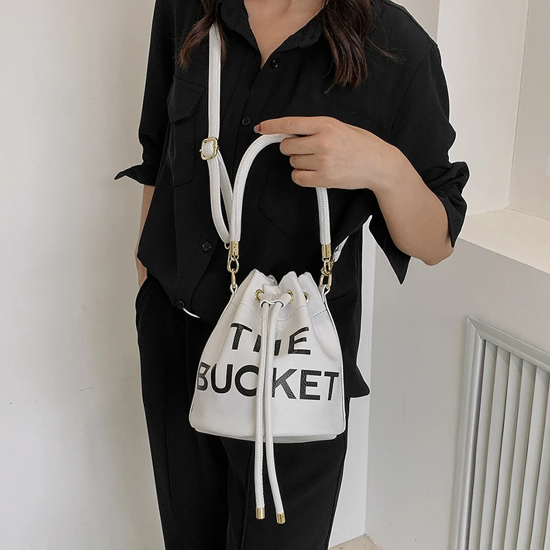 Brand Drawstring Bucket Bag for Women 2022 New Shoulder Bag Luxury Purse and Handbag Designer Crossbody Bag High Quality Satchel